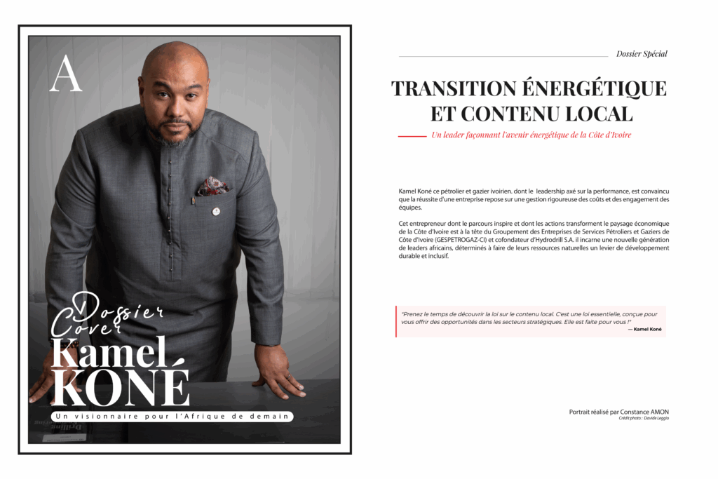 Kamel Koné, leader ivoirien du secteur pétrolier et gazier, engagé pour la transition énergétique et le développement local.