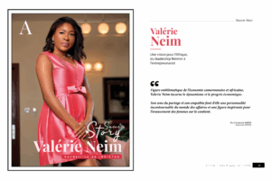 Portrait de Valérie Neim, entrepreneure camerounaise et fondatrice de INVICTAE